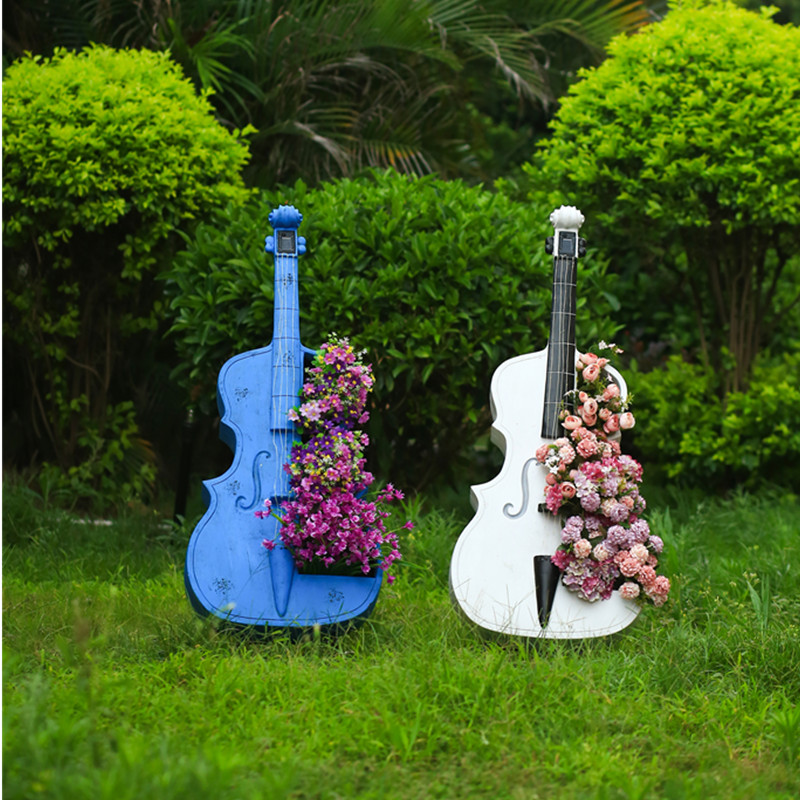 Bonsai Garden Gift - Cello-Shaped Garden Statue Large Outdoor Patio