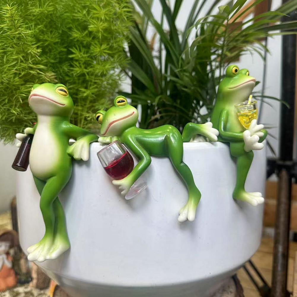 Resin Frog Statue Bonsai Acces - Bonsai Garden With Pond review and price