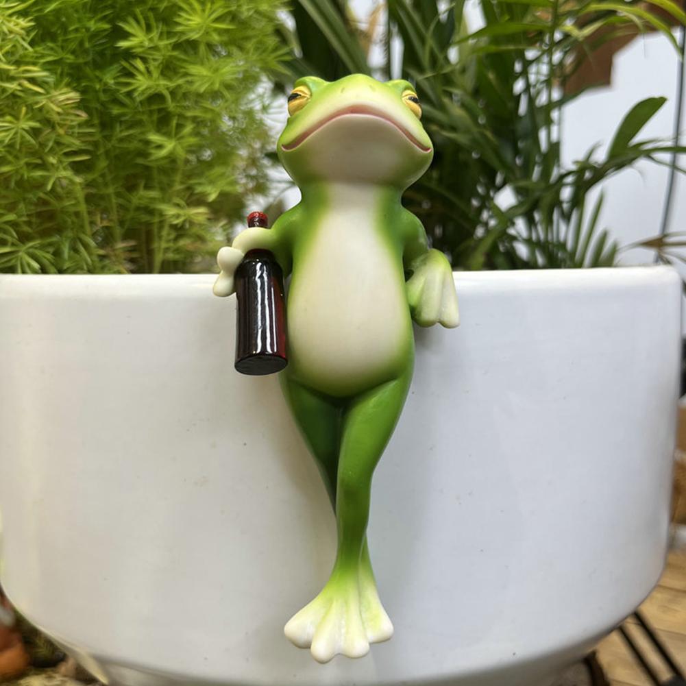 Resin Frog Statue Bonsai Acces - Bonsai Garden With Pond review and price