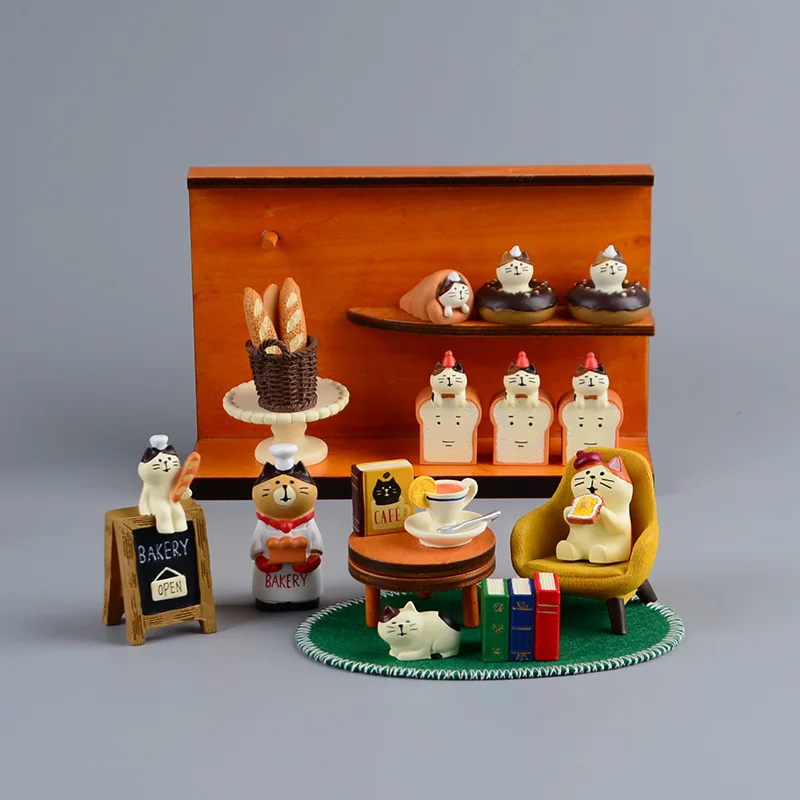 Zakka Style Cartoon Cat Bread  - Bonsai Garden Japan review and price