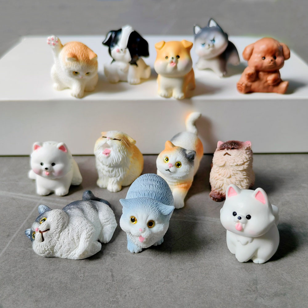 6pc Cute Cat Dog Set Animal Gi - Bonsai Garden Gift review and price