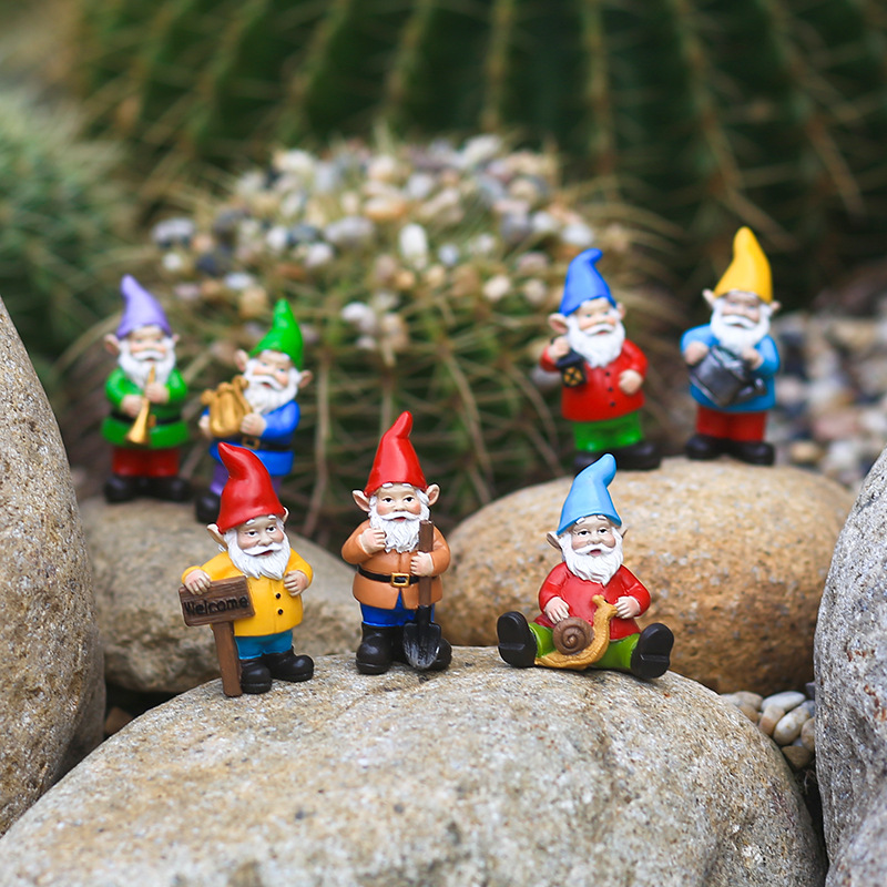 7Pcs/Set Miniature Funny Gnome - Bonsai Garden Gift review and price