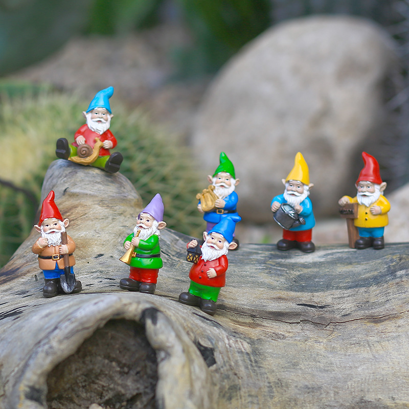 7Pcs/Set Miniature Funny Gnome - Bonsai Garden Gift review and price