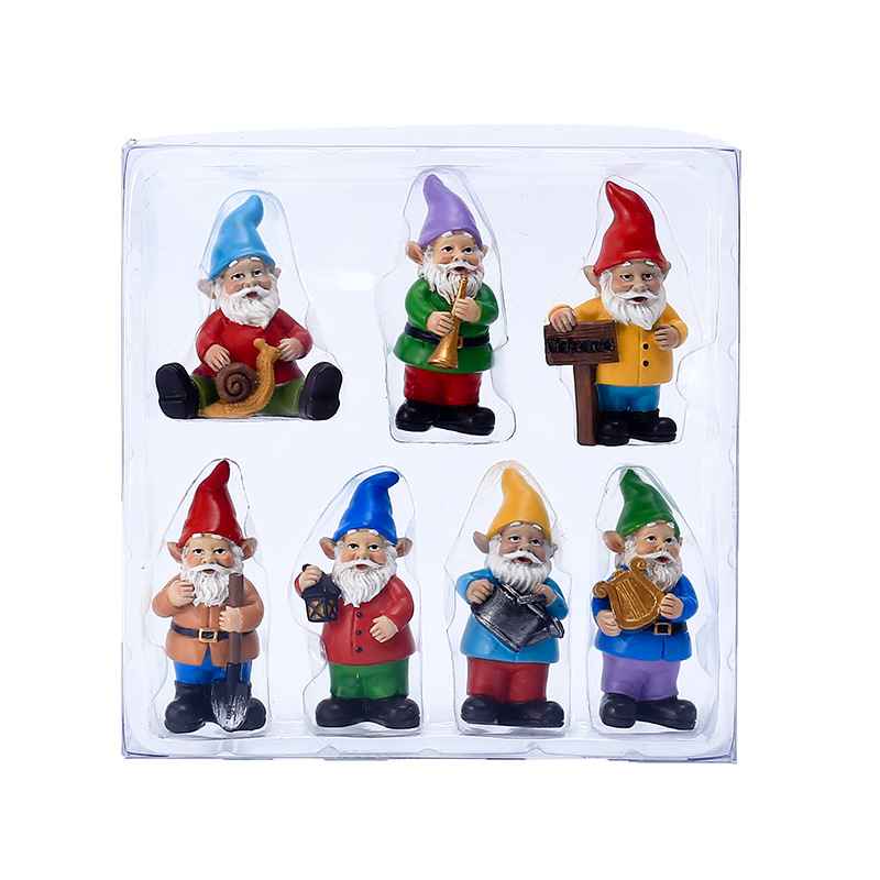 7Pcs/Set Miniature Funny Gnome - Bonsai Garden Gift review and price