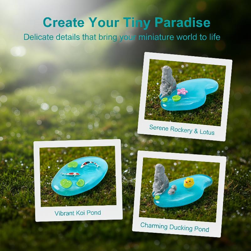 Mini Resin Pond Ornaments With - Bonsai Koi Garden review and price