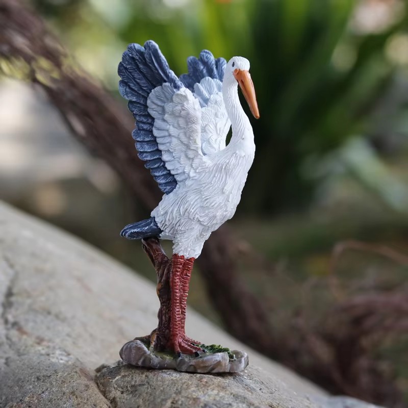 Mini Cute Egret Crane Resin St - Bonsai Garden With Pond review and price
