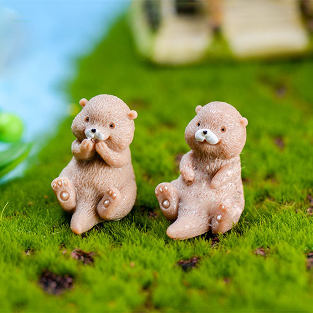 Otters Figurine Mini Home Deco - Bonsai Garden Gift review and price