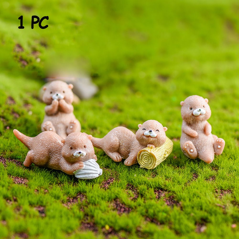 Otters Figurine Mini Home Deco - Bonsai Garden Gift review and price