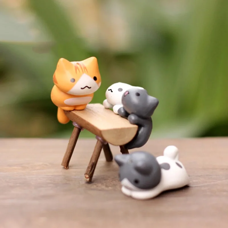 6 Pcs/Set Cartoon Lucky Cat  H - Bonsai Garden Gift review and price