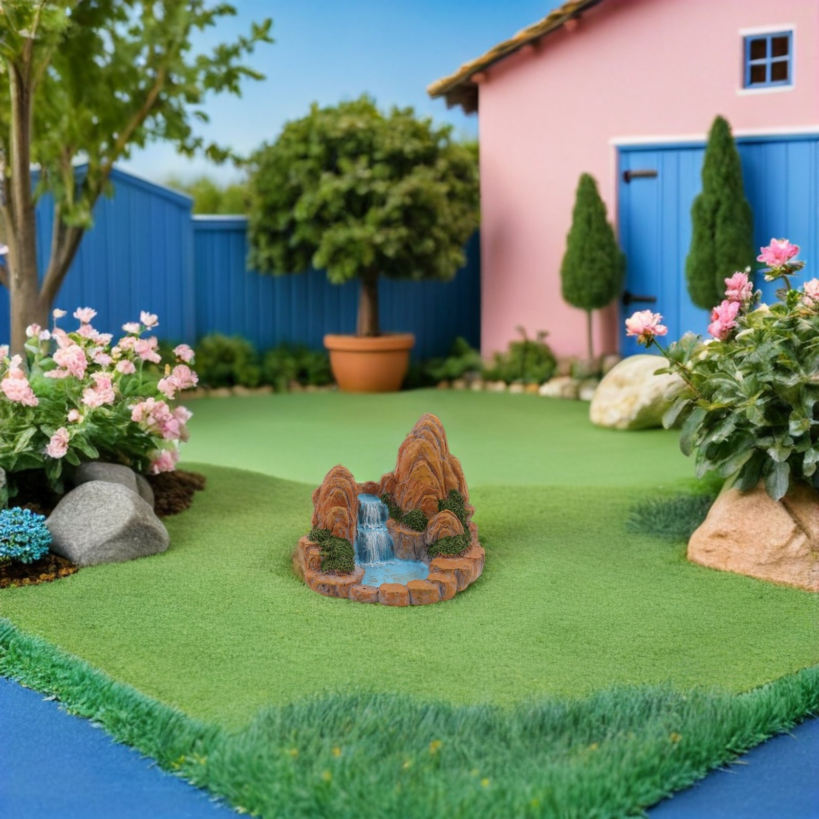 2Pcs Miniature Rockery Pond Fi - Bonsai Garden With Pond review and price