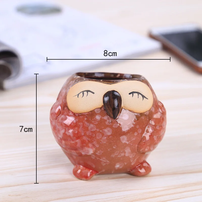 Mini Ceramic Owl Succulent Pla - Bonsai Garden Gift review and price